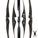 JACKALOPE - Obsidian - 68 inches - Longbow - 40 lbs | Left Hand