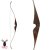 JACKALOPE - Diamond - 60 inches - One Piece Recurve Bow - 30 lbs | Right Hand | Colour: Chocolate / Black