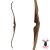 JACKALOPE - Diamond - 60 inches - One Piece Recurve Bow - 30 lbs | Right Hand | Colour: Chocolate / Clear