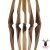 JACKALOPE - Diamond - 60 Zoll - One Piece Recurvebogen - 30 lbs | Rechtshand | Farbe: Chocolate / Clear