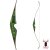 JACKALOPE - Diamond - 60 inches - One Piece Recurve Bow - 30 lbs | Right Hand | Colour: Green / Black