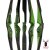 JACKALOPE - Diamond - 60 Zoll - One Piece Recurvebogen - 30 lbs | Rechtshand | Farbe: Green / Black