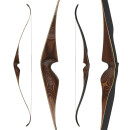 JACKALOPE - Diamond - 60 inches - One Piece Recurve Bow - 45 lbs | Right Hand | Colour: Chocolate / Black