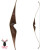 JACKALOPE - Diamond - 60 inches - One Piece Recurve Bow - 45 lbs | Right Hand | Colour: Chocolate / Black