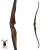 JACKALOPE - Diamond - 60 inches - One Piece Recurve Bow - 45 lbs | Right Hand | Colour: Chocolate / Black