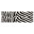 Arrowwraps | Design 921 - Zebra - weiß/schwarz - Länge: 8 Zoll - 2er Pack
