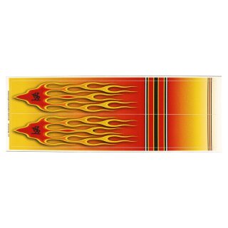 Arrowwraps | Design 701 - Flamme - Länge: 8 Zoll - 2er Pack