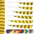 [Bestseller] BSW Barred - Natural feather - striped | Colour: Yellow / Black - Shape: full length - unstamped