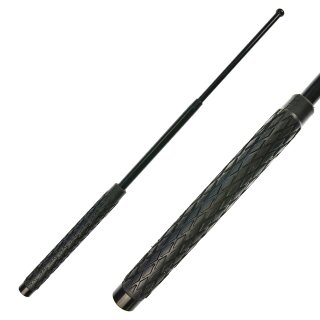 Telescopic baton made of steel with rubber grip - 16 inch - incl. holster