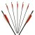 Complete Arrow | TROPOSPHERE - Fibreglass Arrow with Natural Fletching - 24-32 inches - Orange