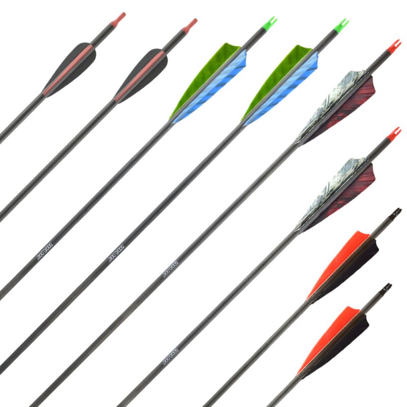 more than 56 lbs | TIP! - Carbon Arrow | SPHERE Hunter - with feathers | Spine 300 | 32 inches