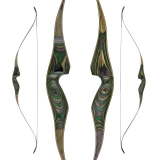 [Limited Edition] JACKALOPE - Malachite - 62 inches - One Piece Recurve Bow - 30-60 lbs