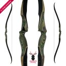 [Limited Edition] JACKALOPE - Malachite - 62 inches - One Piece Recurve Bow - 50 lbs | Left Hand