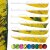 [Bestseller] BSW Camo - Naturfeder - gefleckt | Farbe: Gelb - Form: volle Länge - ungestanzt