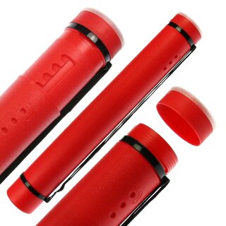 DRAKE Pfeilröhre aus Kunststoff - ausziehbar - Farbe: Rot