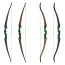 JACKALOPE - Malachite - 60 inches - 30-60 lbs - Take Down Recurve- or Hybrid Bow