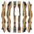 [SPECIAL] SET DRAKE Wild Honey - Take Down - 62 inches - Recurve Bow | 26 lbs | Left Hand