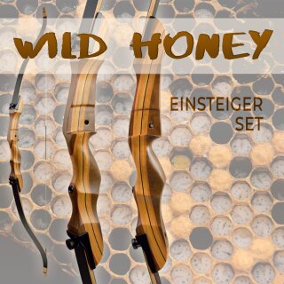 [SPECIAL] SET DRAKE Wild Honey - Take Down - 64 Zoll - Recurvebogen | 24 lbs | Linkshand