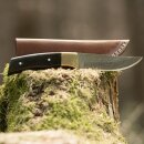 elTORO Brass Horn - Damascus - Hunting Knife - 11cm -...