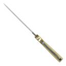 elTORO Brass Bone - Damast - Jagdmesser - 14cm - inkl. Lederscheide
