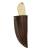 elTORO Skinner Bone - Skinning Knife made of Damascus Steel - 8.5cm - incl. Leather Sheath