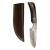 elTORO Damascus Horn - Damascus - Hunting Knife - 9cm - incl. Leather Sheath