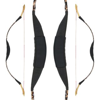 DRAKE Traditional Horsebow - 108cm - 15 lbs | Design: Leopard