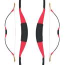 DRAKE Traditional Horsebow - 130cm - 25 lbs | Design: Black Red