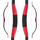 DRAKE Traditional Horsebow - 130cm - 25 lbs | Design: Black Red