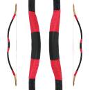 DRAKE Traditional Horsebow - 130cm - 25 lbs | Design: Black Red