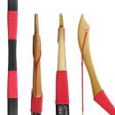 DRAKE Traditional Horsebow - 130cm - 25 lbs | Design: Black Red