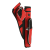 elTORO Sys² - Seitenköcher inkl. Röhren und Gürtel | Farbe: Rot