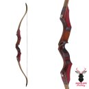 JACKALOPE - Red Beryl - 62 inches - Speed - Refined Recurve Bow Take Down - 30 lbs | Left Hand
