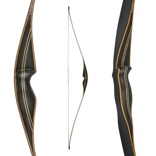 JACKALOPE by BODNIK BOWS - Smoked Amber - Black - 60 inches - Hybrid Bow - 45 lbs | Left Hand