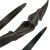 JACKALOPE by BODNIK BOWS - Smoked Amber - Black - 60 inches - Recurve Bow - 45 lbs | Left Hand