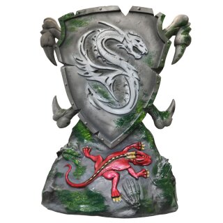 MM CRAFTS Dragon Shield mit Sockel | Colour: Grey