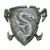 MM CRAFTS Drachenschild | Farbe: Grau