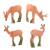 IBB 3D Deer Group with grazing Roebuck - 4 Animals [Forwarding Agent]