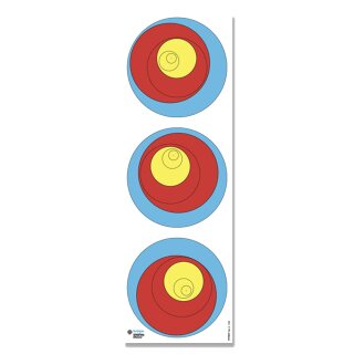 Target Face | Training Target for Bow - Triple - 40cm