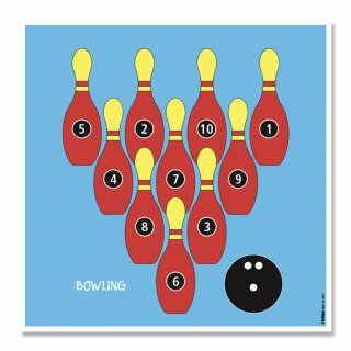 Target Face | Bow Lucky Target - Bowling Pins