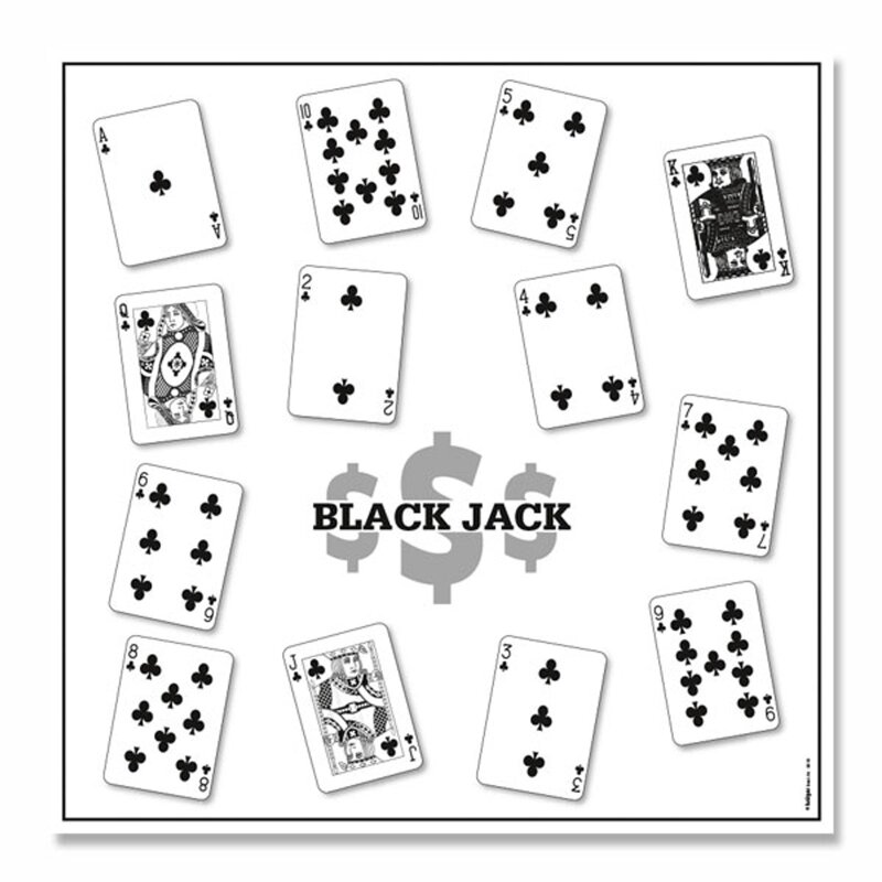 Zielscheibenauflage | Bogen-Glücksscheibe - Black-Jack
