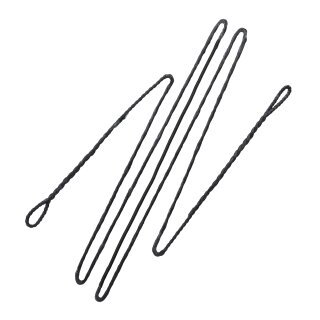 BEARPAW Custom Bow String | Fast Flight (FF) - Flemish Splice for Longbows - 12 Strands - 72 inches | Black | Green