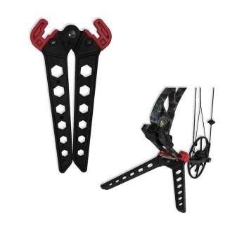 AVALON Pro Pod - Bow Stand for Compound Bows | Color: Black / Red