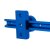 AVALON Tyro Metal - Aluminium - Recurvebogenvisier - Rechtshand | Farbe: Blau