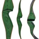 JACKALOPE - Malachite+ - 62 inches - One Piece Recurve Bow - 60 lbs | Left Hand