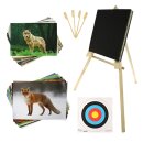 BEGINNER&acute;S SET incl. Stand, Target Faces and Foam Target Black - 60x60x5cm