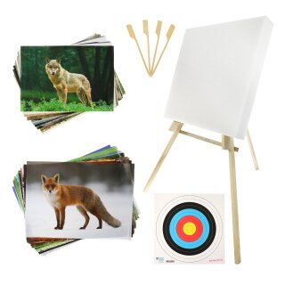 BEGINNER´S SET incl. Stand, Target Faces and Foam Target Soft - 80x80x10cm