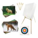 BEGINNER&acute;S SET incl. Stand, Target Faces and Foam Target Medium - 80x80x20cm