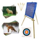 BEGINNER&acute;S SET incl. Stand, Target Faces and Straw Mat - 60x60cm