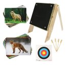 SET for CROSSBOWS | Foam Target Black - 60x60x20cm - incl. Stand and Target Faces